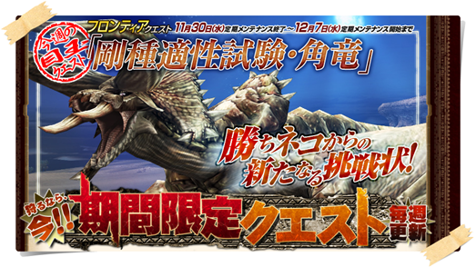 今週のクエスト更新！入魂兼ねて何に行こうかな